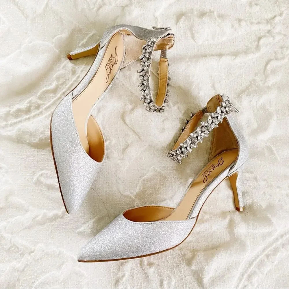 Badgley Mischka Raleigh Glitter PumpsNew $110